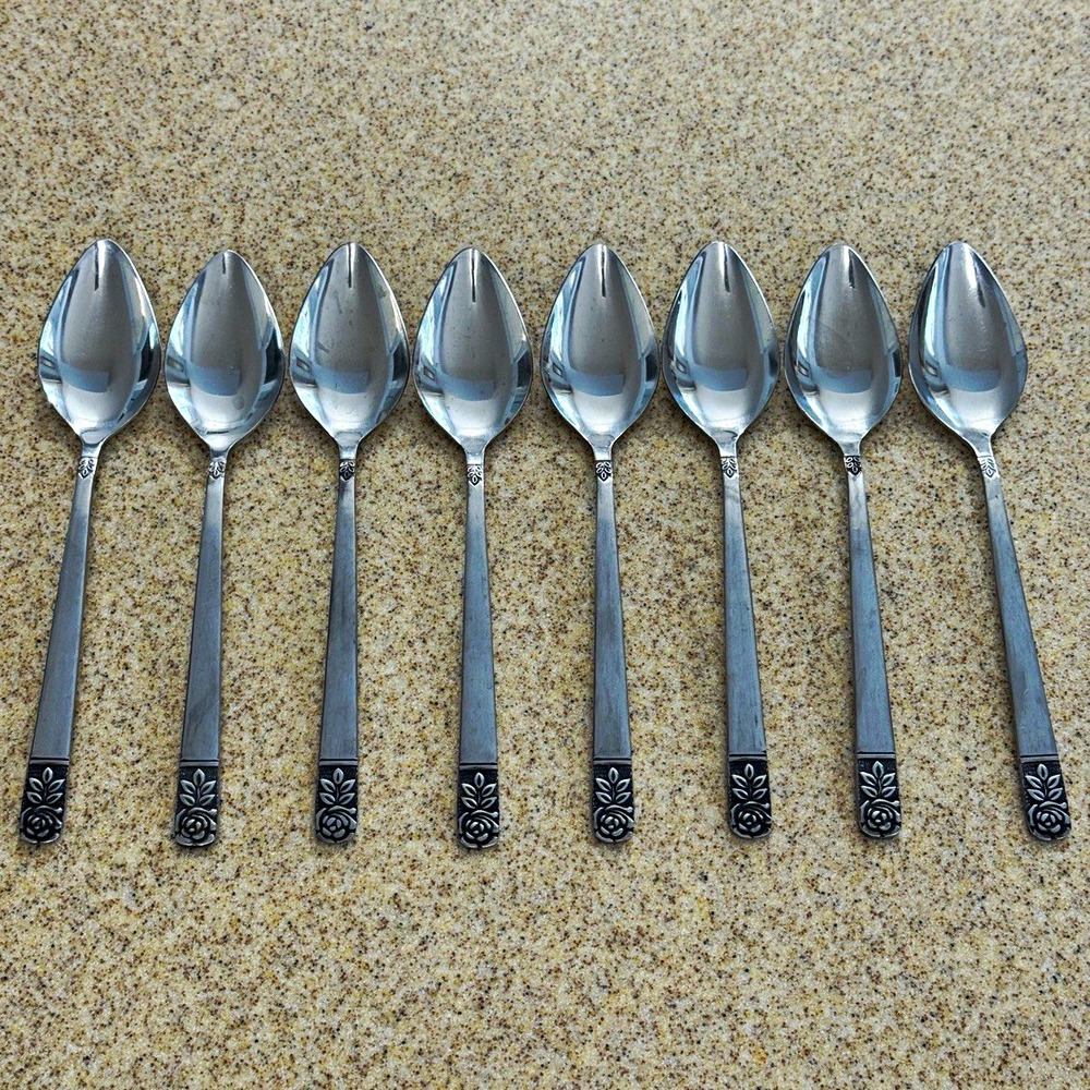 St. Regis SRE1 Rose Leaves Stainless Steel Tablespoons Set of 8 7.25 in Japan